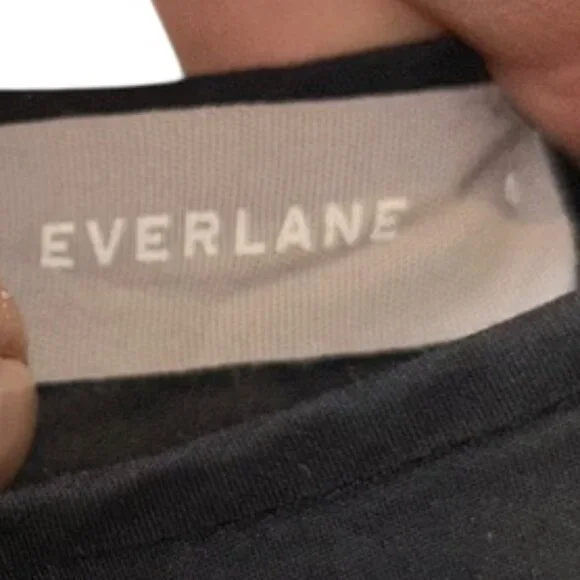 Everlane black tiered crsip cotton classic SHIRT shirt 4 - Picture 2 of 3